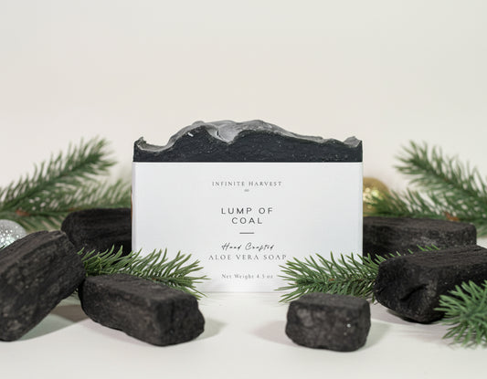Bar of Aloe Vera Soap called Lump of Coal