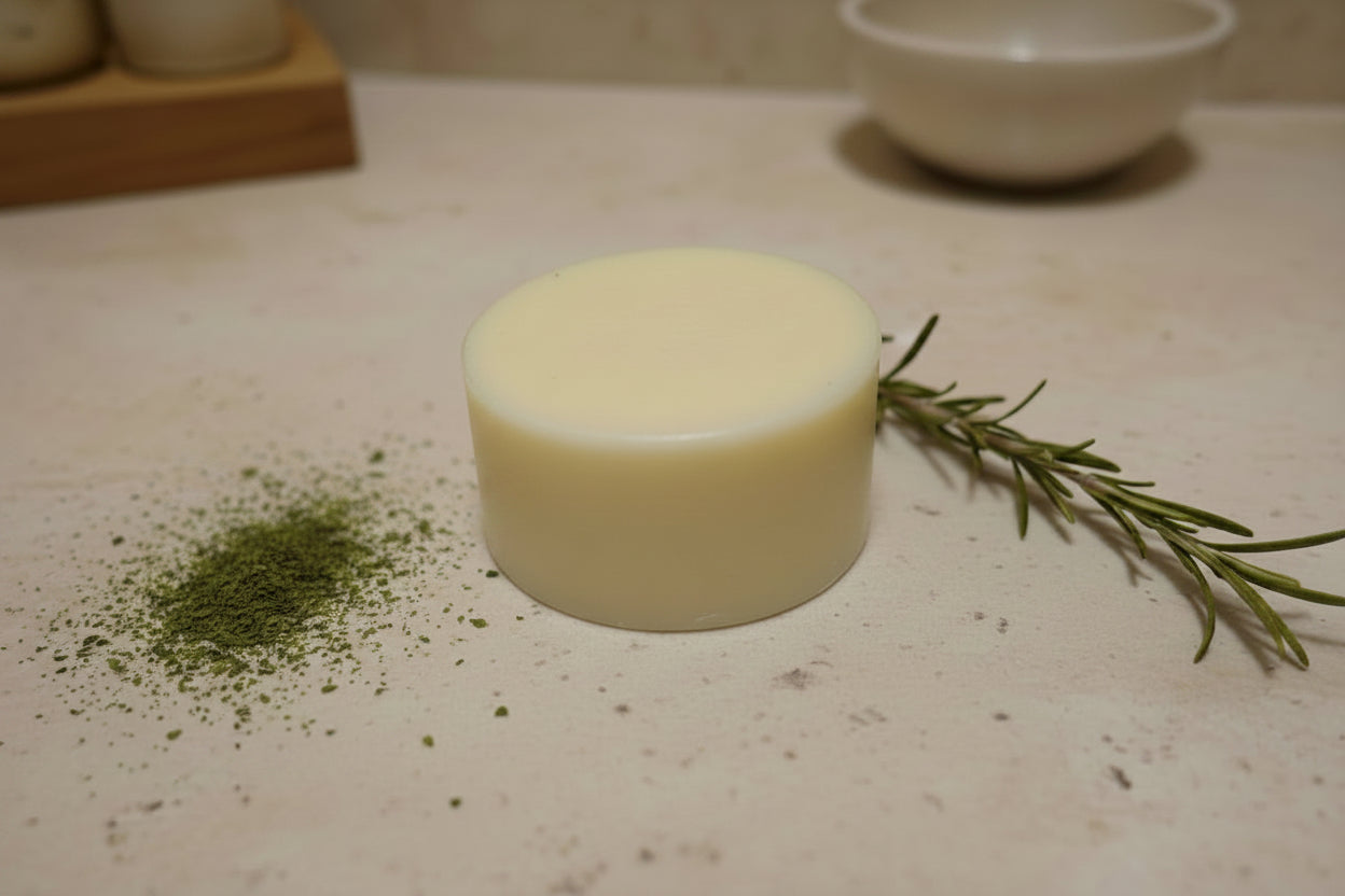 Solid conditioner bar called root revival