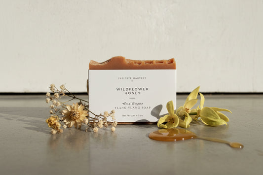 Bar of soap called wildflower honey 
